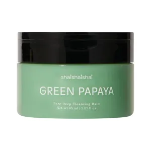 GREEN PAPAYA Pore Deep Cleansing Balm, Makeup Remover, Gentle Exfoliating, Pore Cleaner, Black Head Remover for Face, Oil Cleanser with Jojoba Oil, Korean Skin Care, 2.87oz