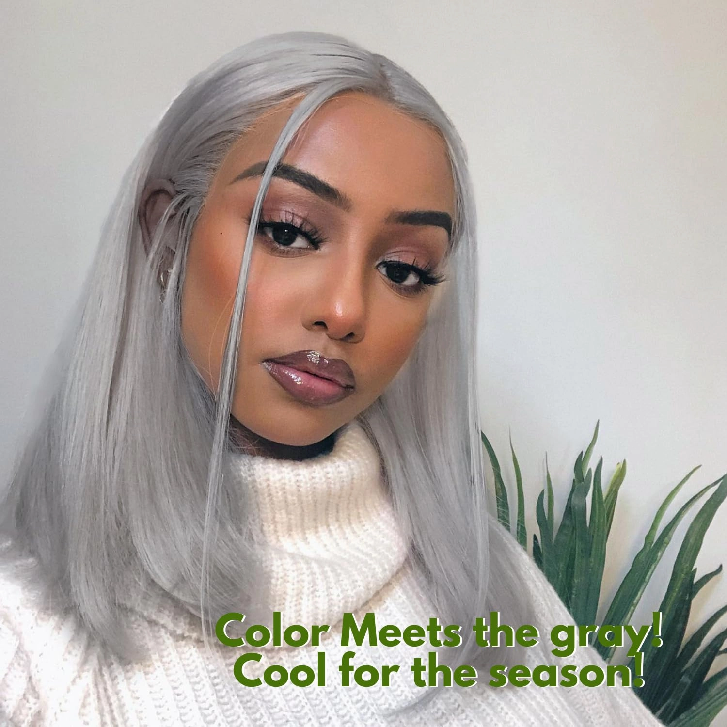 Grey Color Straight Bundles Human Hair, Short 10A 100% Unprocessed Virgin Remy Bundles Lavender Silver Gray Human Hair Soft and Thick Sew In Quick Weave 10 12 14 Inch for Women