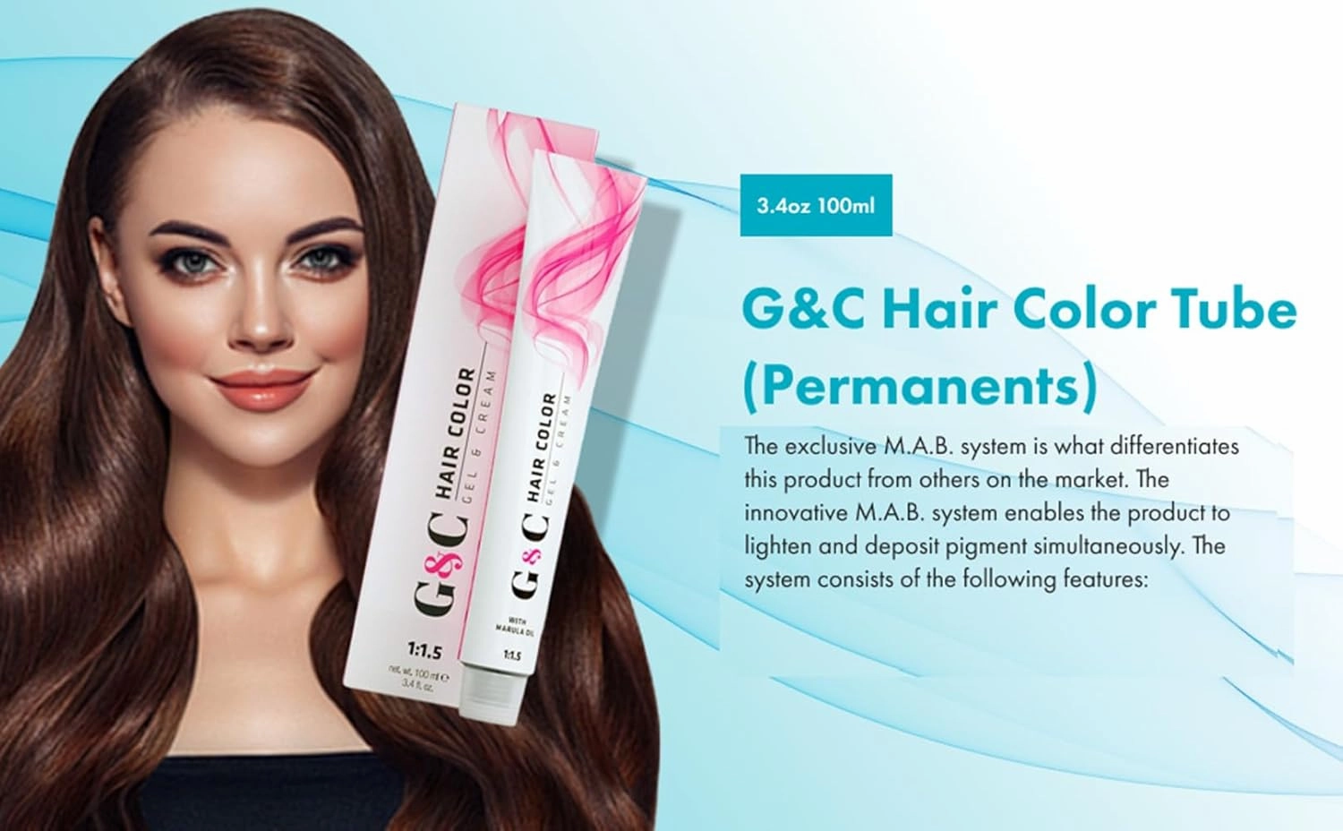 Hair Bar NYC Professional Depermanents Hair Colors 5.1 Light Brown Ash (Demipermanent) M.A.B. System Intense & Bright Color Long-Lasting, Fade-Resistant | Shiny Hair 3.4oz 100ml Made in Italy