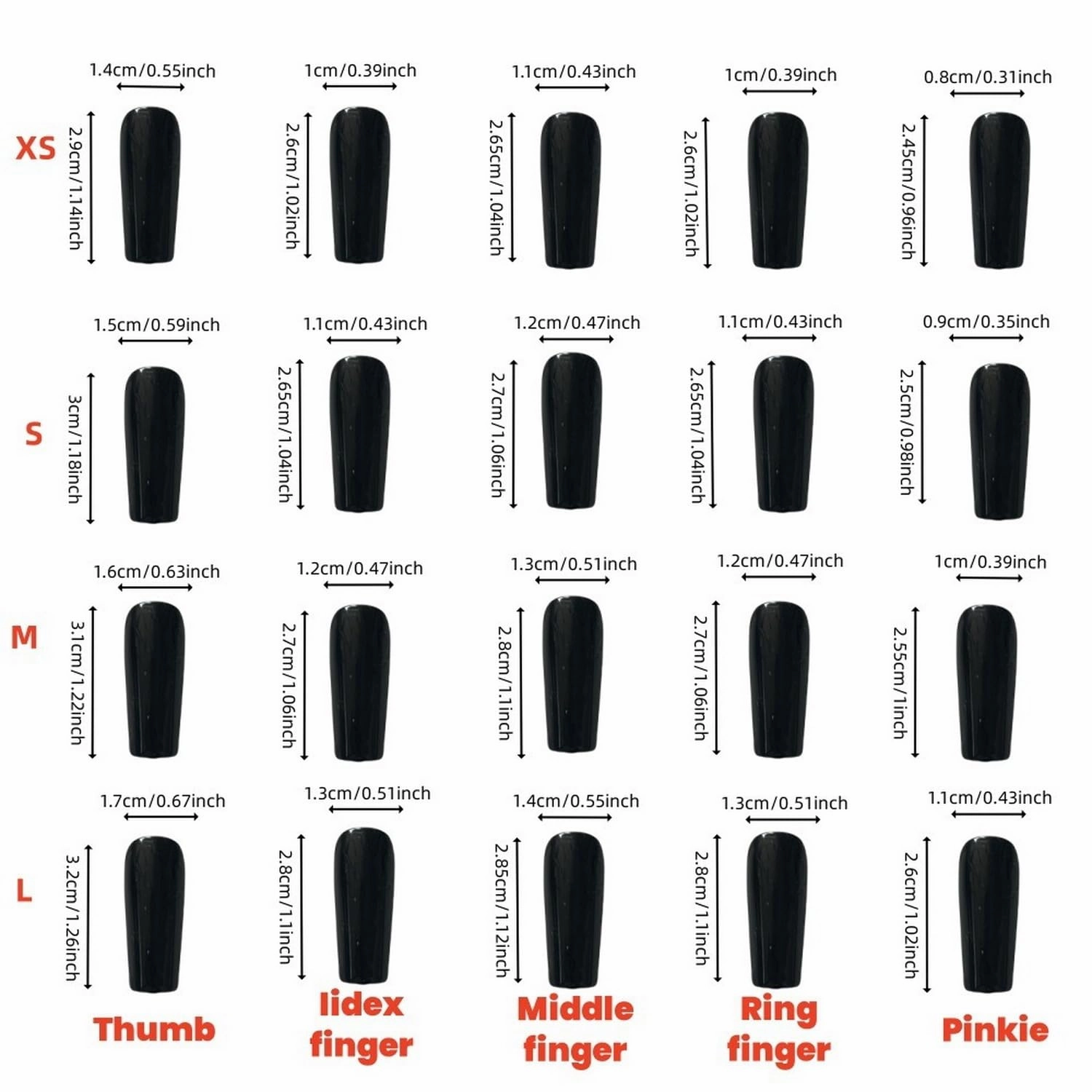Handmade Press on Nails Long Square Shaped Fake Nails with 3D Rhinestones Flower Design Thick Acrylic and Muti-Layer Gel False Nails White French Tip Full Cover Acrylic Nails for Women (Size M)
