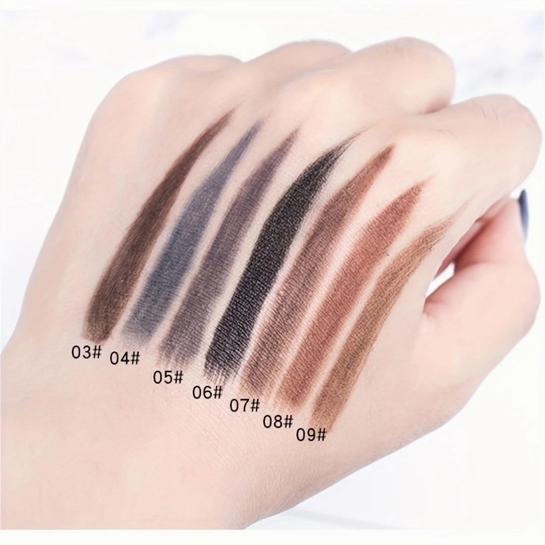 Haozhuang 2PCS Waterproof Long Lasting Eyebrow Pencil - Microblading Eyebrow Pen (Gray-brown)