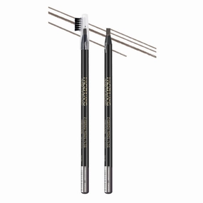 Haozhuang 2PCS Waterproof Long Lasting Eyebrow Pencil - Microblading Eyebrow Pen (Gray-brown)