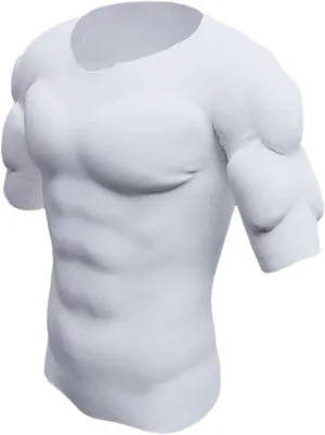 HAWFHH False Muscle Chest T-Shirt for Men Shaper Fake Breathable Shoulders Padded Underwear