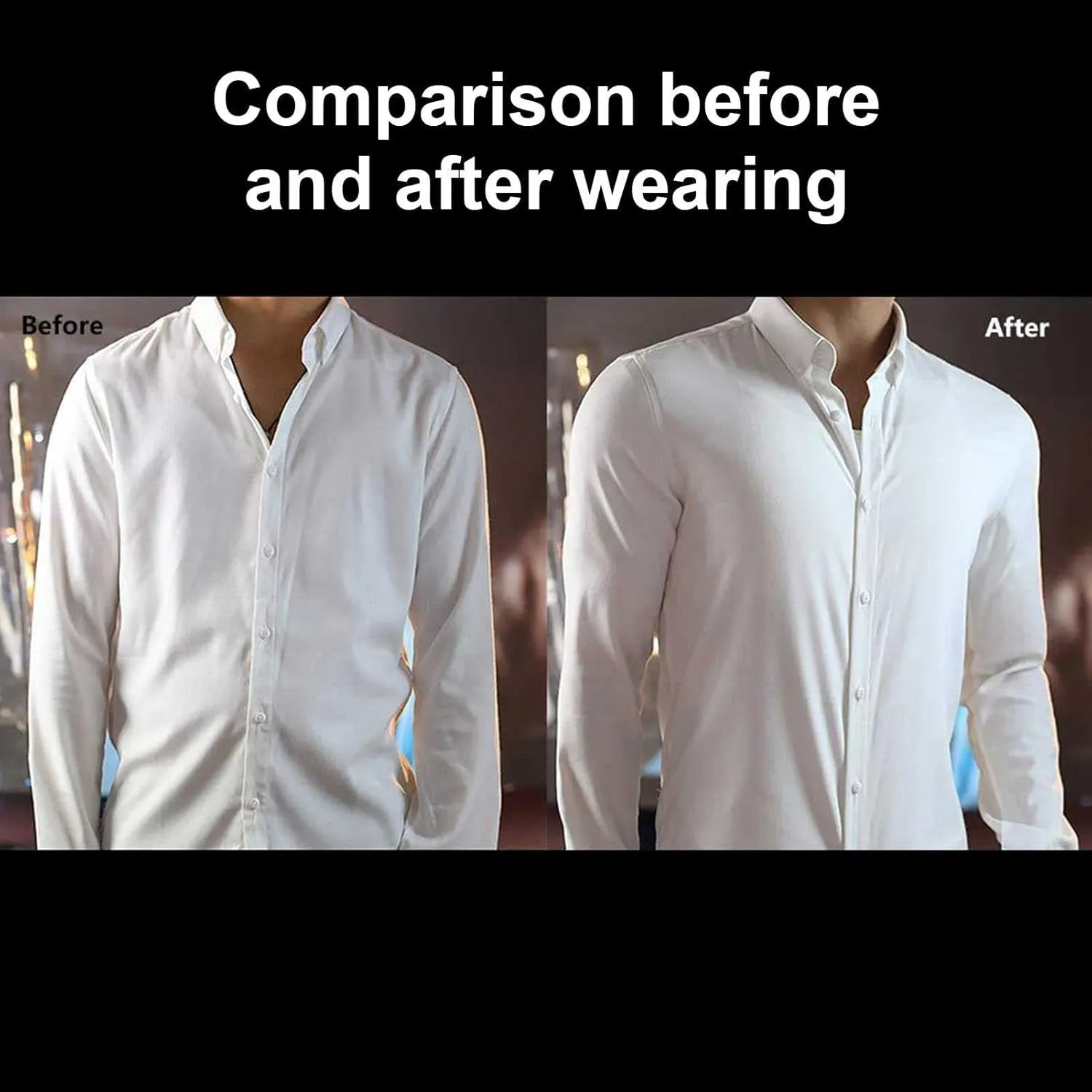 HAWFHH False Muscle Chest T-Shirt for Men Shaper Fake Breathable Shoulders Padded Underwear