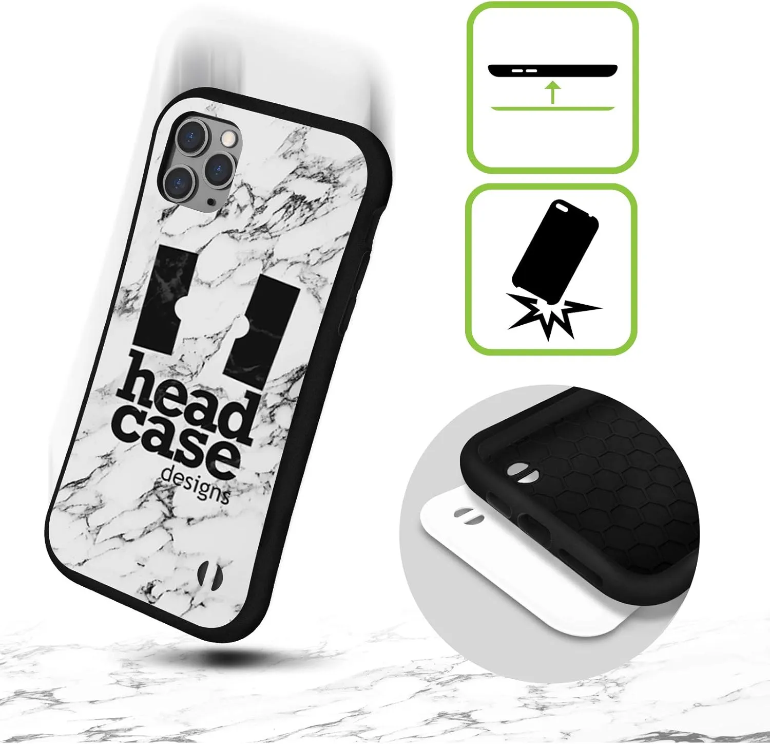 Head Case Designs Officially Licensed Vincent HIE Patriotic Black Lab Canidae Hybrid Case Compatible with Apple iPhone 13