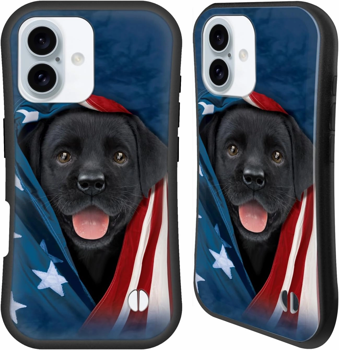 Head Case Designs Officially Licensed Vincent HIE Black Labrador Canidae Hybrid Case Compatible with Apple iPhone 16