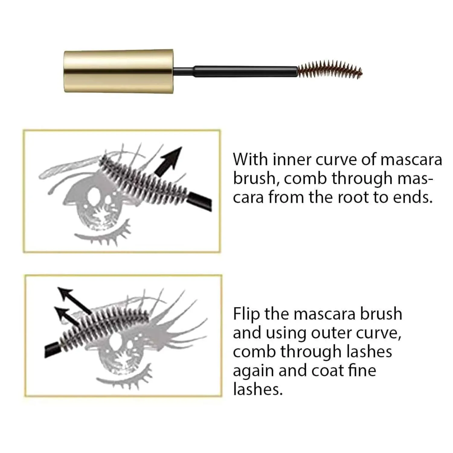 HEROINE MAKE by KISSME Long & Curl Up | Waterproof Mascara Brown, Lengthening & Volume Fiber Tubing Mascara Makeup, WP 02 Brown