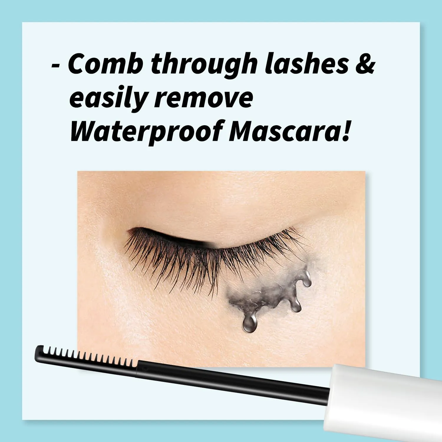 HEROINE MAKE by KISSME Mascara Duo Set | 2 Full-Size -Waterproof Volumizing Mascara Black,Defining Fiber Long-lasting False Eyelash Effect   Gentle Eye Makeup Remover for Waterproof Mascara