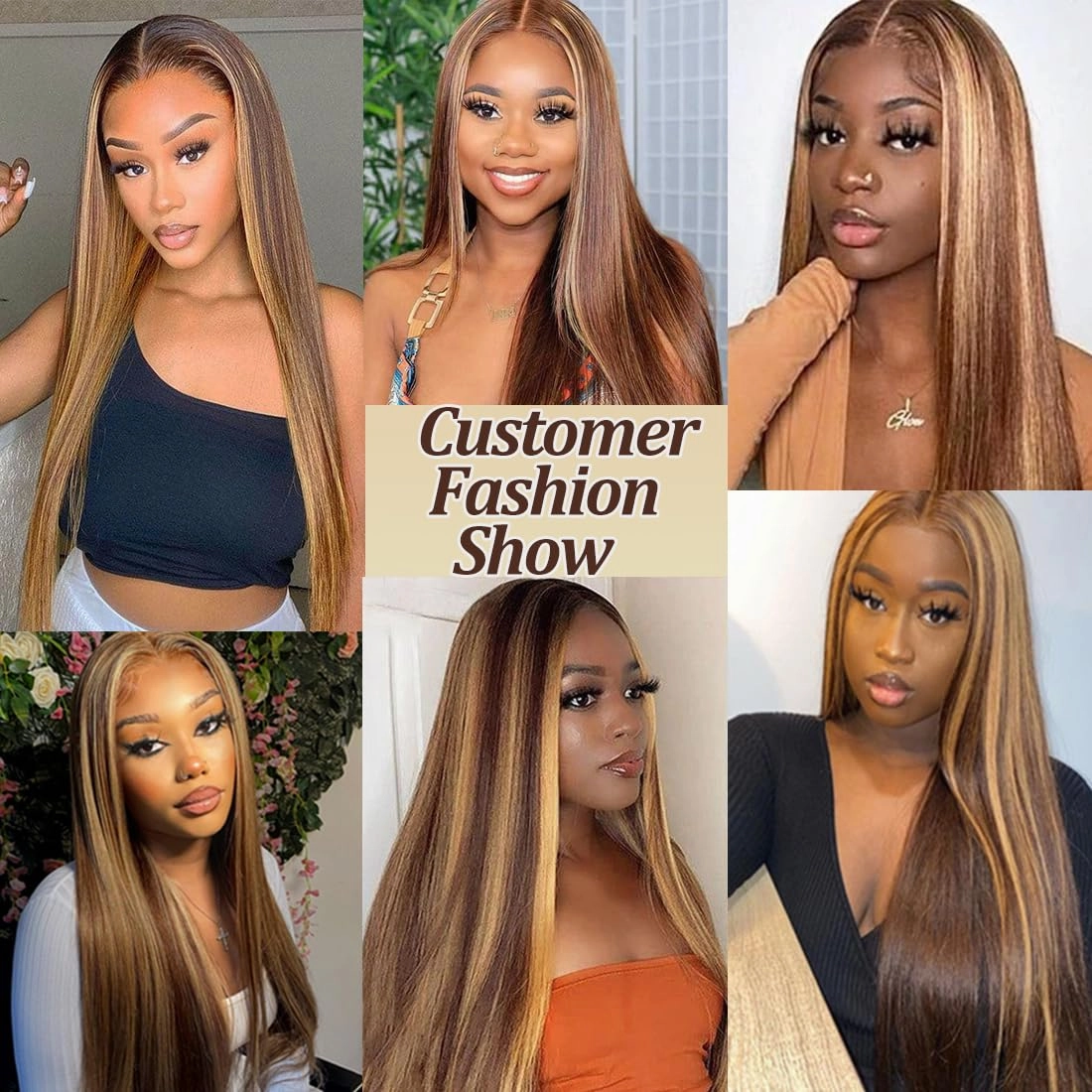 Highlight Straight Glueless Wigs Human Hair Pre Plucked Pre Cut 4/27 Wear and Go Glueless Wigs Human Hair 13X4 HD Lace Front Wigs for Women Honey Blonde 180% Density Colored Straight 30Inch