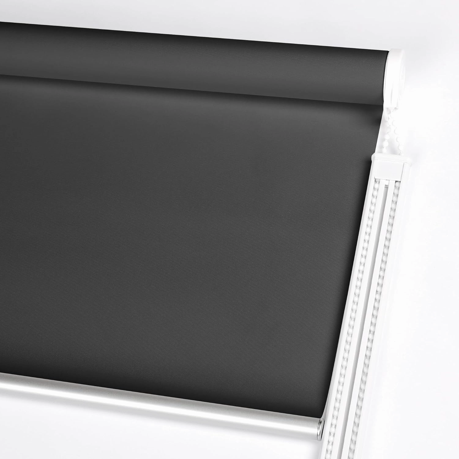 Homebox 70% Blackout Light Filtering Shade Blinds for Windows, Room Darkening Roller Shades Roll up and Down Blinds for Home and Office 20" W×72" H Black