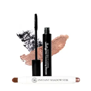 Honeybee Gardens Bellissima Mascara and Instant Shadow Stik Duo | Black Lace & Rose Gold Shimmer