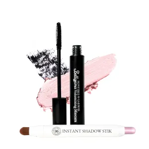 Honeybee Gardens Bellissima Mascara and Instant Shadow Stik Duo | Black Lace & Twinkle Pink Shimmer