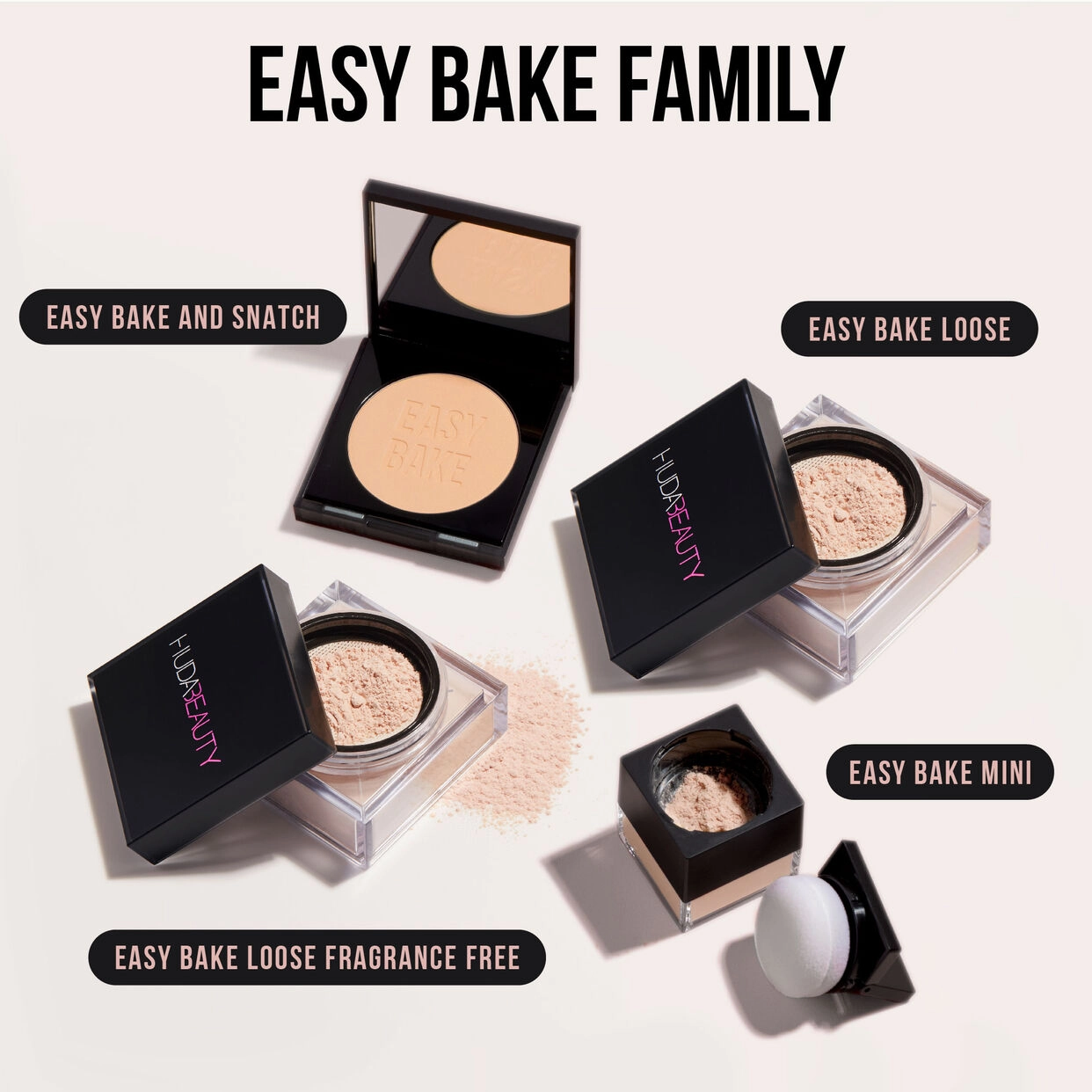 Huda Beauty Easy Bake and Snatch Pressed Talc-Free Brightening and Setting Powder