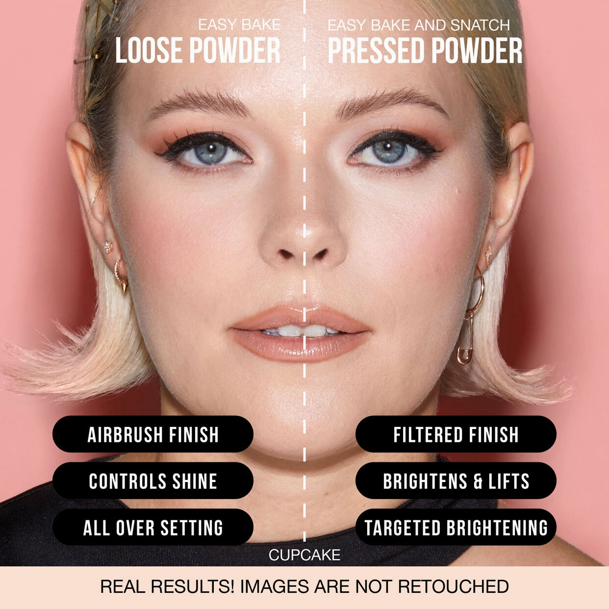 Huda Beauty Easy Bake and Snatch Pressed Talc-Free Brightening and Setting Powder