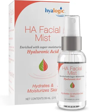 Hyaluronic Acid Facial Mist—Moisturizer Spray, Hydrating Primer & Makeup Setting Spray – 2 oz. - Hyalogic Episilk Brand