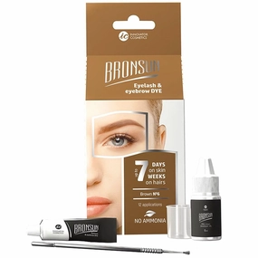 Hybrid Brow & Lash Coloring Gel – Long-Lasting Staining Formula – Ammonia-Free – Professional Use – Brown #6