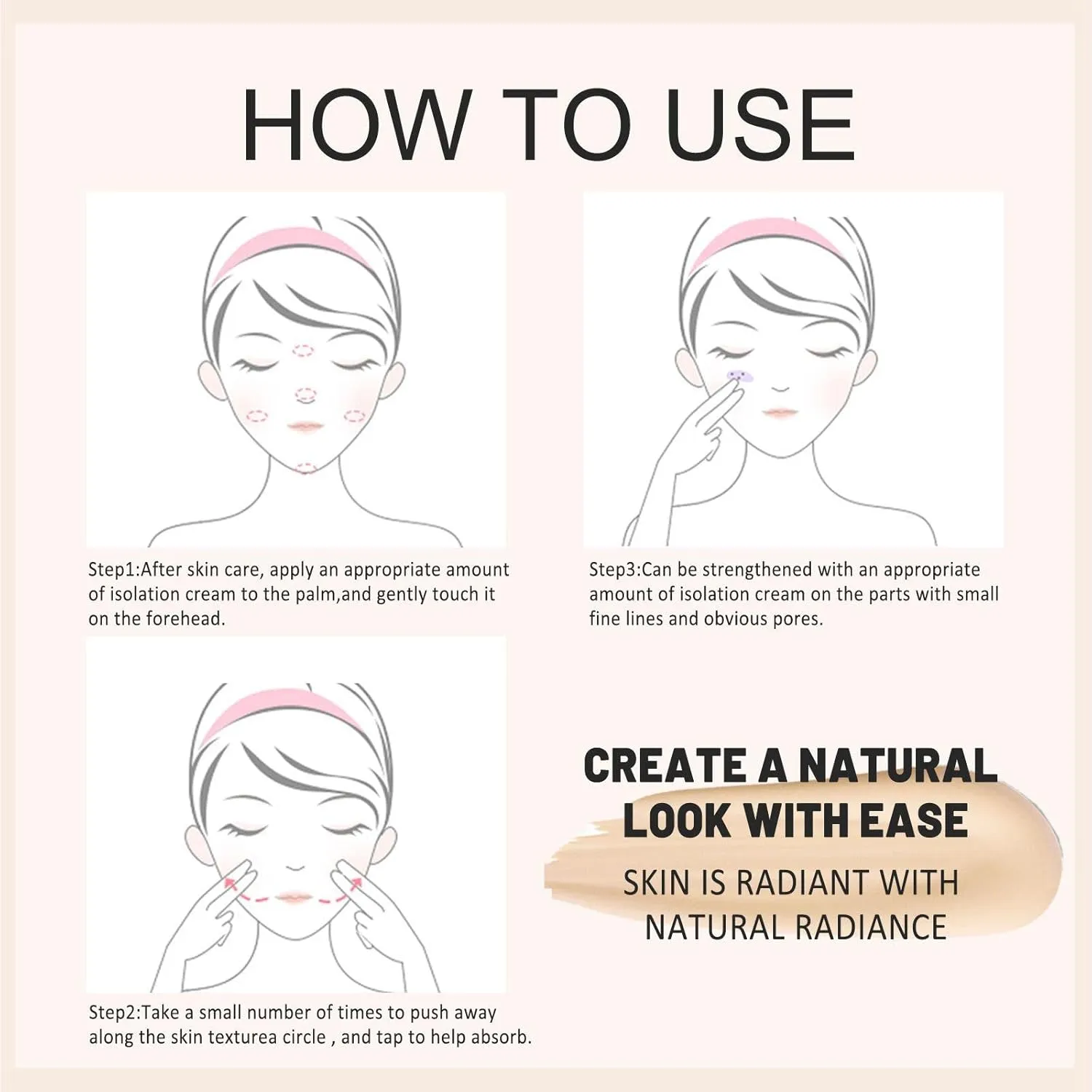 Hydrating Matte Finish Foundation Primer for Wear, 3 Pcs