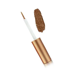 Hypoallergenic Eyeliner, Glitter Liquid Eyeliner I Gluten Free and Vegan for Sensitive Skin (15: Brown) by Dr. Liia
