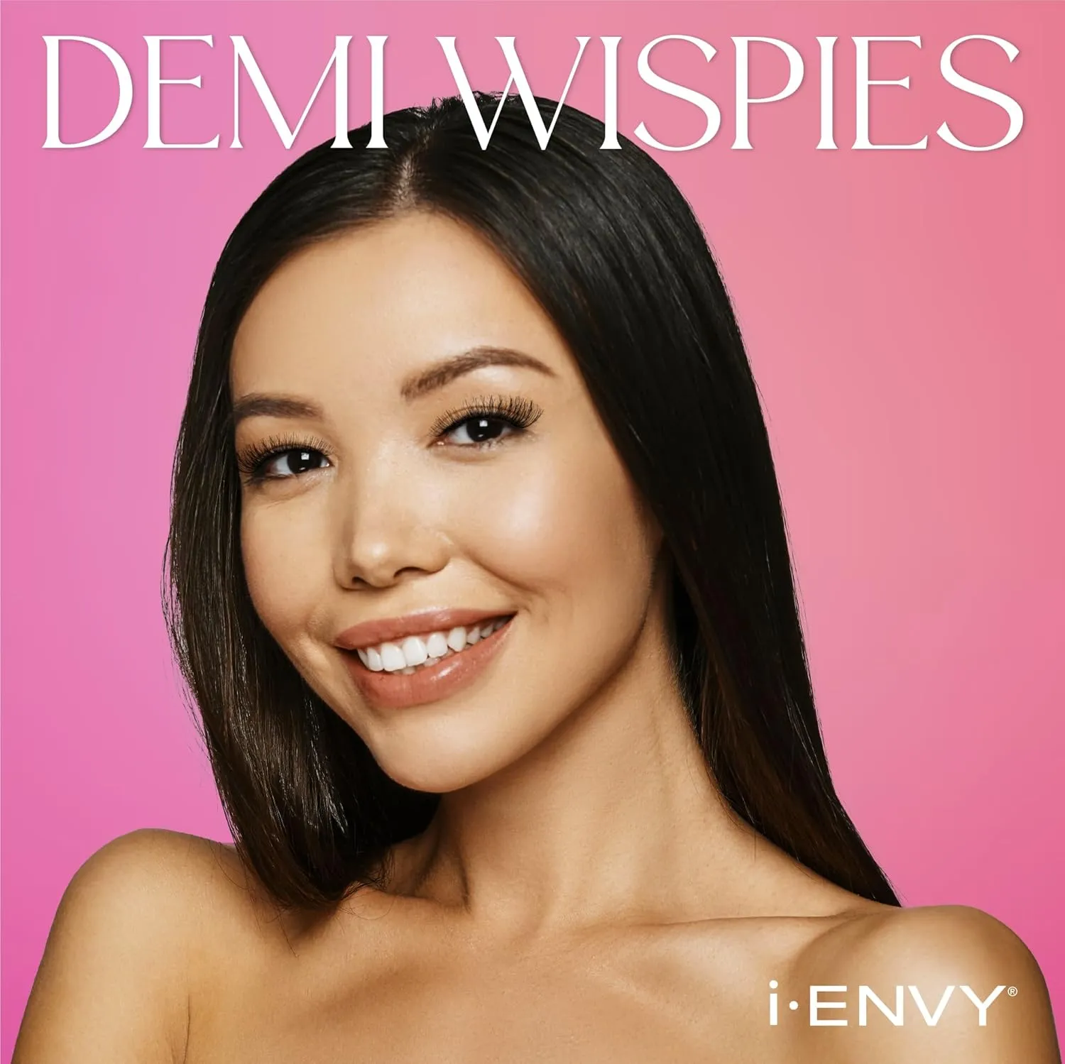i-ENVY 10 Pairs Demi Wispies False Lashes (2 Pack), Premium Quality 100% Human Hair, Fluffy Feathered Eyelashes With Volume & Curl, Natural Look, Lightweight, Comfortable, Reusable for Everyday Wear