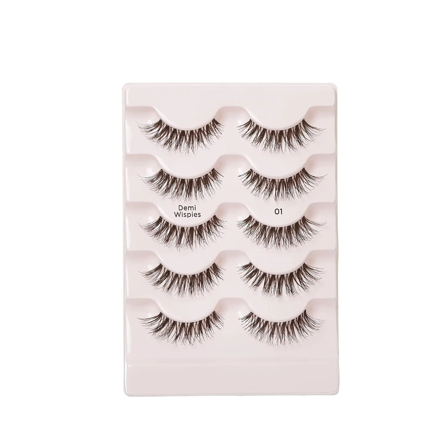 i-ENVY 10 Pairs Demi Wispies False Lashes (2 Pack), Premium Quality 100% Human Hair, Fluffy Feathered Eyelashes With Volume & Curl, Natural Look, Lightweight, Comfortable, Reusable for Everyday Wear