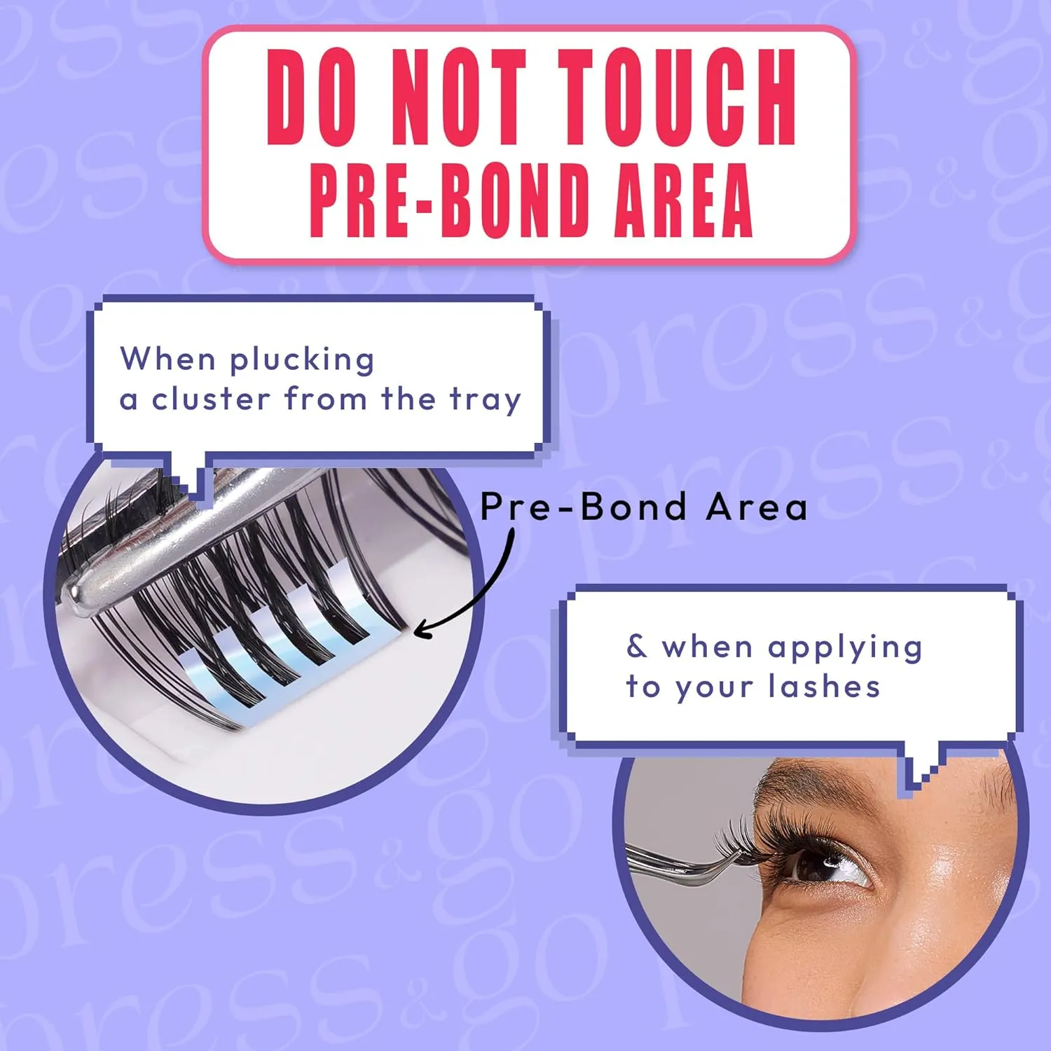 i-ENVY Press&Go Self Adhesive Eyelashes and Applicator Kit, No Glue False Eyelash Clusters, Easy Application 1 Step Press-On Lashes, No Damage or Residue (Every Day Natural)