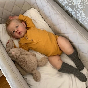iCradle Lifelike Reborn Baby Dolls Realistic Looking Huge Adorable Baby Doll 28 Inch 70 cm Baby Boy Toddler Dolls Toy for Ages 3 
