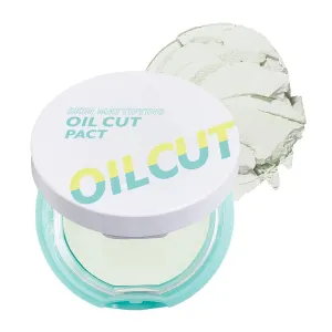 I'M MEME Compact - Oil Cut Pact | Skin Mattifying, Sebum Absorbing, Korean Pressed Setting Powder, for Blurring Effect, Makeup Foundation, Translucent Compact, Oily Skin, Natural Coverage, 0.35 Oz