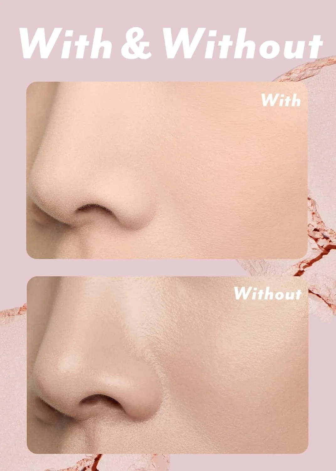 I'M MEME Compact - Tone-up Pact | Korean Pressed Setting Powder for Pink Blur Effect, with Calamine, Mattify Skin, Makeup Foundation, Translucent Compact, Oily Skin, Natural Coverage, 0.35 Oz
