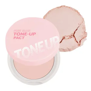 I'M MEME Compact - Tone-up Pact | Korean Pressed Setting Powder for Pink Blur Effect, with Calamine, Mattify Skin, Makeup Foundation, Translucent Compact, Oily Skin, Natural Coverage, 0.35 Oz