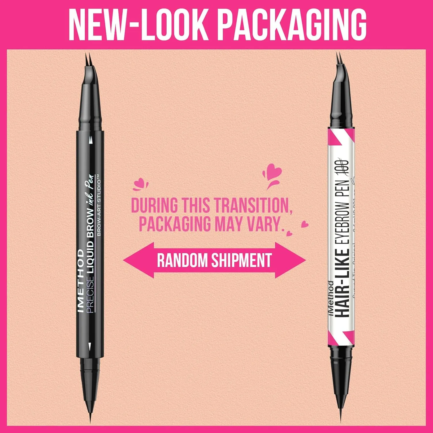 iMethod Curved Eyebrow Pen - Eyebrow Pencil, Brow Pencil 2-in-1 Dual-Ended Microblading Eyebrow Pen with Curved Tip and Precise Brush-Tip for Natural Hair-Like Brows, Last All-Day, Dark Brown