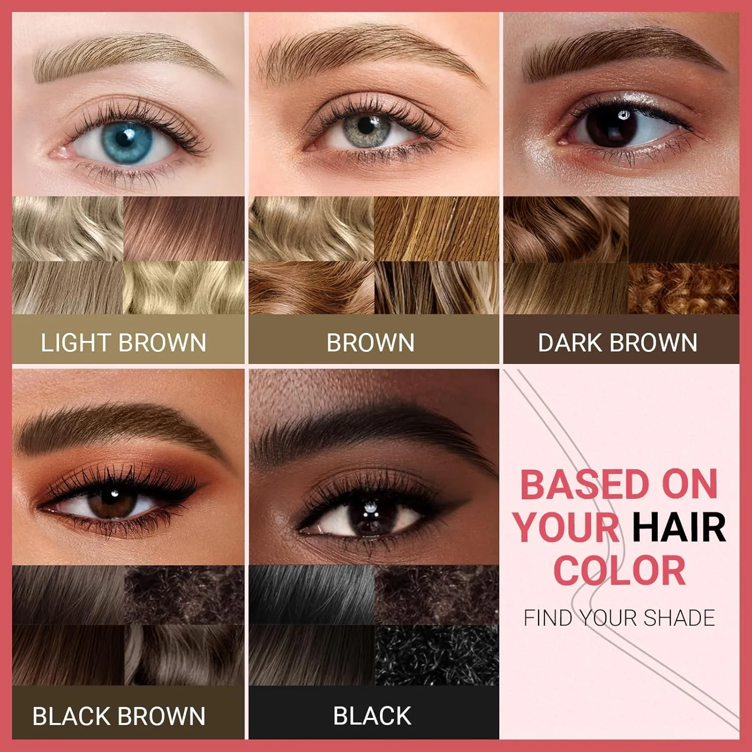 iMethod Curved Eyebrow Pen - Eyebrow Pencil, Brow Pencil 2-in-1 Dual-Ended Microblading Eyebrow Pen with Micro-Fork-Tip and Precise Brush-Tip Create Natural Hair-Like Brows, Last All-Day, Black Brown
