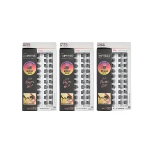 imPRESS Press-On Falsies 3-Pack Wispy - 90 Clusters