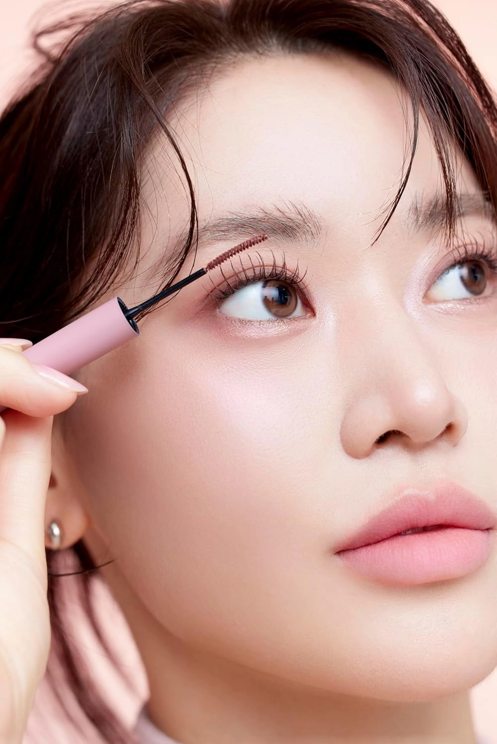 Inspire Skinny Curling & Multi-Fixer Volumizing Curling Mascara for Dramatic Lashes Smudge-Proof Water-Proof Stays on All Day (08 Mojave Pink)
