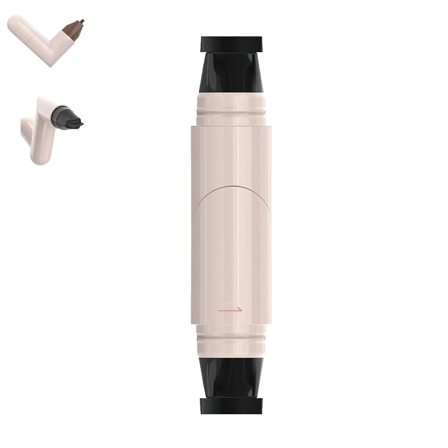 Integrated Rotating Eye Stamp Liner Pen, Dual-Ended Eye Stamp Pen, Easy One-Stroke Winged Liner, Waterproof & Smudge-Proof, Beginner-Friendly Cat Eyes Tool (black)