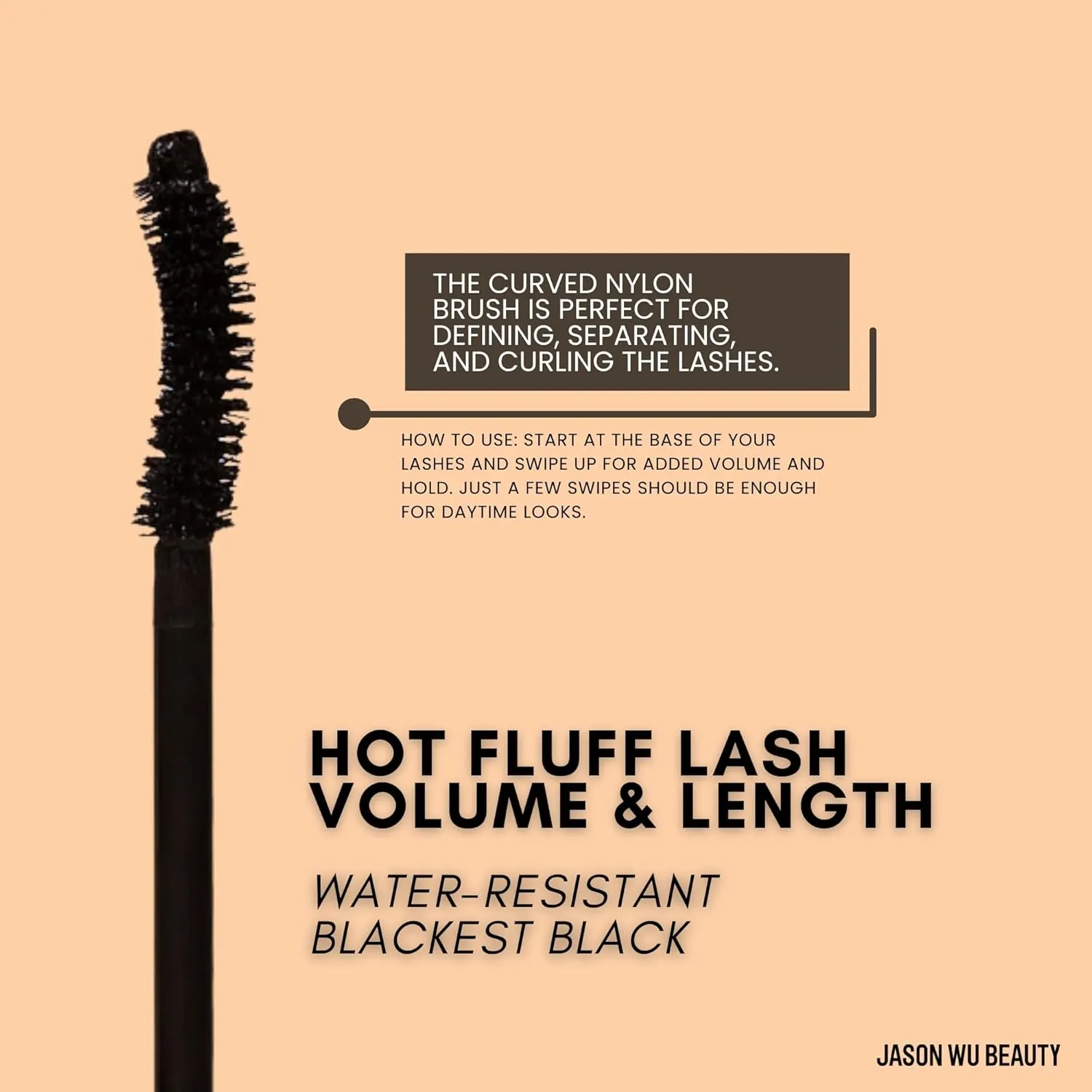 Jason Wu Beauty Hot Fluff Lash - Eyelash Mascara 0.28oz 8g (Volume & Curl, 0.28oz 8g)