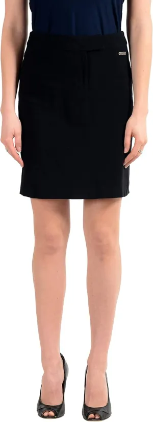 John Galliano Women's Black Pencil Skirt US 4 IT 40