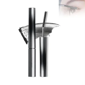 JuddyDoll 3D Curling Eyelash Iron Mascara, Metal Curling Iron Strong Mascara, Long-Lasting Volume Waterproof Smudge-Proof No Flaking (Curling Design Brown)