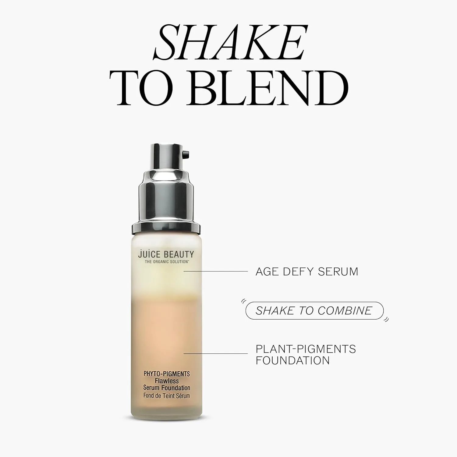 Juice Beauty Phyto-Pigments Flawless Serum Foundation - 16 Natural Tan - 30 mL - Medium-to-Full, Long-Lasting Coverage - Reduces Look of Wrinkles   Pores - Vegan, Cruelty Free