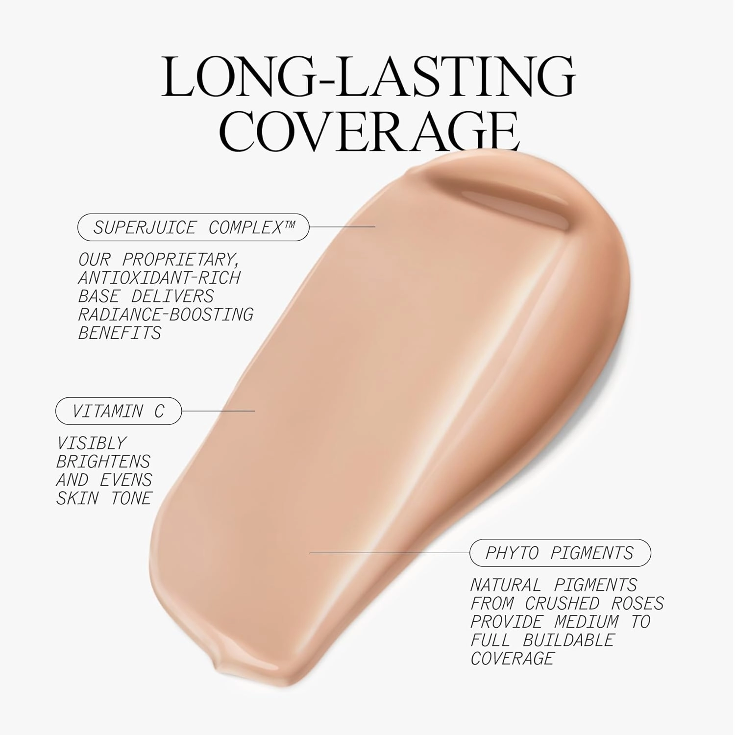 Juice Beauty Phyto-Pigments Flawless Serum Foundation - 17 Medium Tan - 30 mL - Medium-to-Full, Long-Lasting Coverage - Reduces Look of Wrinkles   Pores - Vegan, Cruelty Free