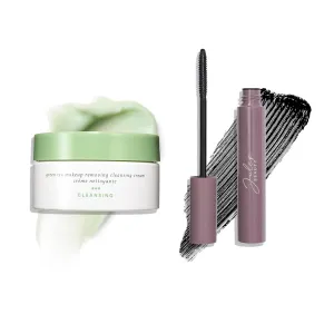 Julep Length Matters Buildable Lengthening Mascara & Green Tea Makeup Removing Cleansing Balm | Volumizing Mascara & Gentle Makeup Remover Duo | Long-Lasting, Smudge-Proof Lashes   Hydrating Cleansing