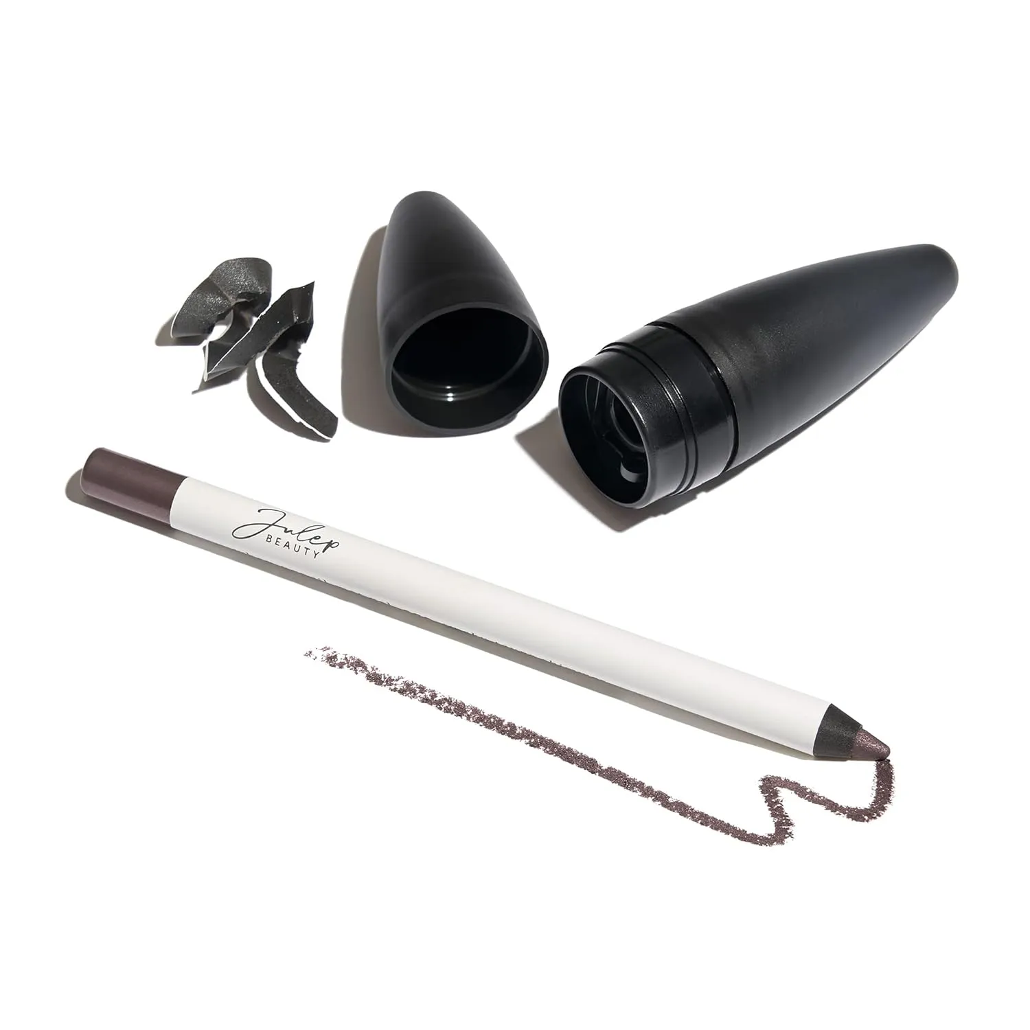 Julep When Pencil Met Gel Sharpenable Multi-Use Longwear Eyeliner Pencil - Smoky Taupe Shimmer and Cosmetic Makeup Pencil Sharpener - Travel Friendly