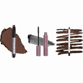 Julep Eyeshadow 101 Cream Stick Mocha Matte, Length Matters Mascara, & When Pencil Met Gel Eyeliner Rich Brown for Long-Lasting, Bold, and Effortless Eye Looks