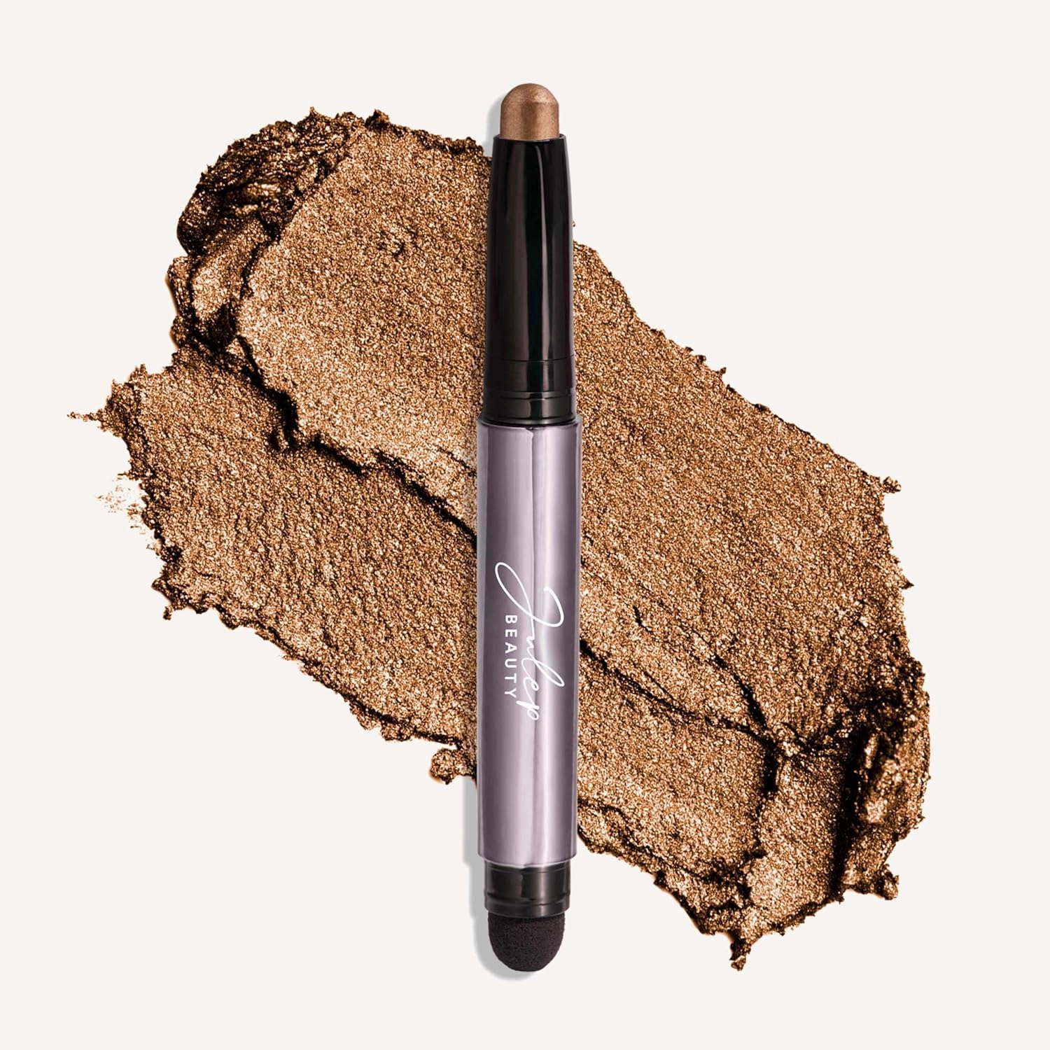 Julep Eyeshadow 101 Crème-to-Powder Eyeshadow Stick Duo   When Pencil Met Gel Sharpenable Multi-Use Longwear Eyeliner Pencil, 3pc Set - Bronze Shimmer, Soft Black & Marmalade Shimmer