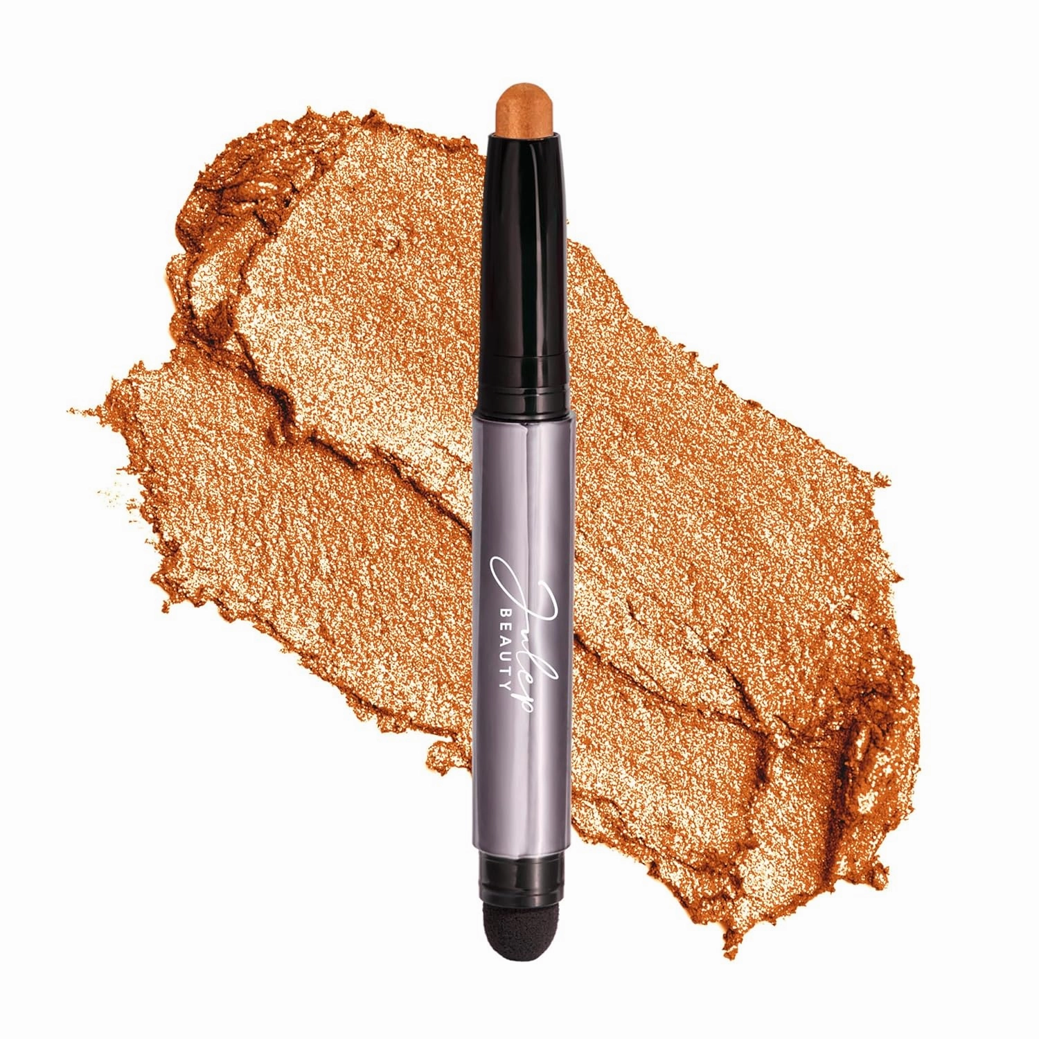Julep Eyeshadow 101 Crème-to-Powder Eyeshadow Stick Duo   When Pencil Met Gel Sharpenable Multi-Use Longwear Eyeliner Pencil, 3pc Set - Bronze Shimmer, Soft Black & Marmalade Shimmer
