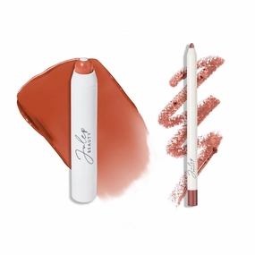 Julep The Perfect Pair 2pc Set: It's Balm Tinted Lip Balm, Roasted Peach and With a Trace Retractable Creamy Long-Lasting Lip Liner, Cashmere Cardi