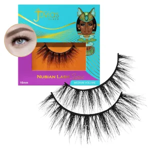 Juvia's Place Nubian Eyelashes Zaria - Eyelash Extension for Day or Night Use, Vegan Mink Lashes, Cruelty-Free Fluffy Lashes, Reusable Adhesive Eyelashes, Matte Black Mink Eyelashes Natural Look