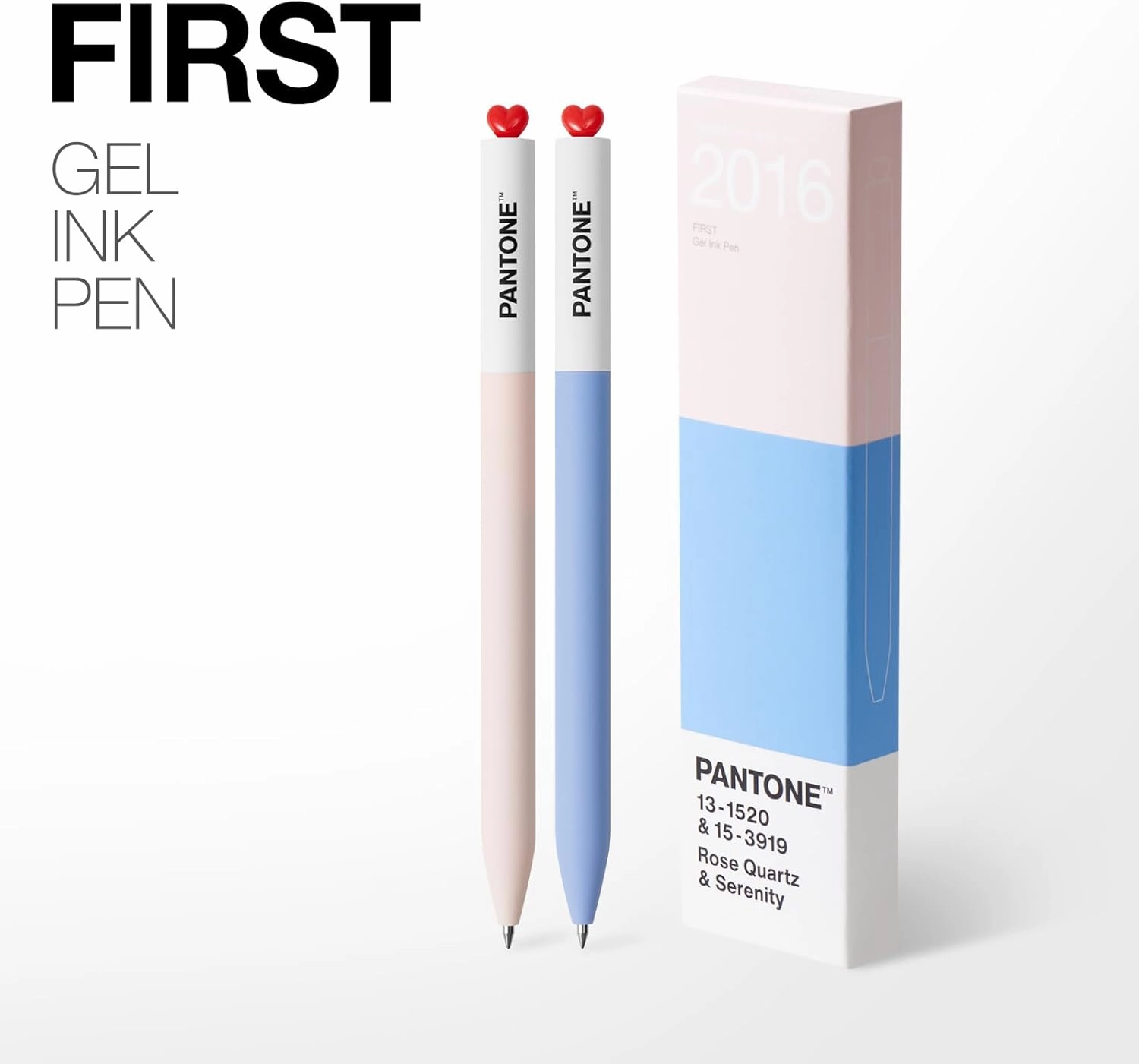Kaco FIRST Gel Pens 2 Pieces with Black Ink, 0.5 mm Fine Point, Smooth Writing Experience, Aesthetic Cute Stationery for Journaling, Note Taking Pens (2004 Tigerlily)