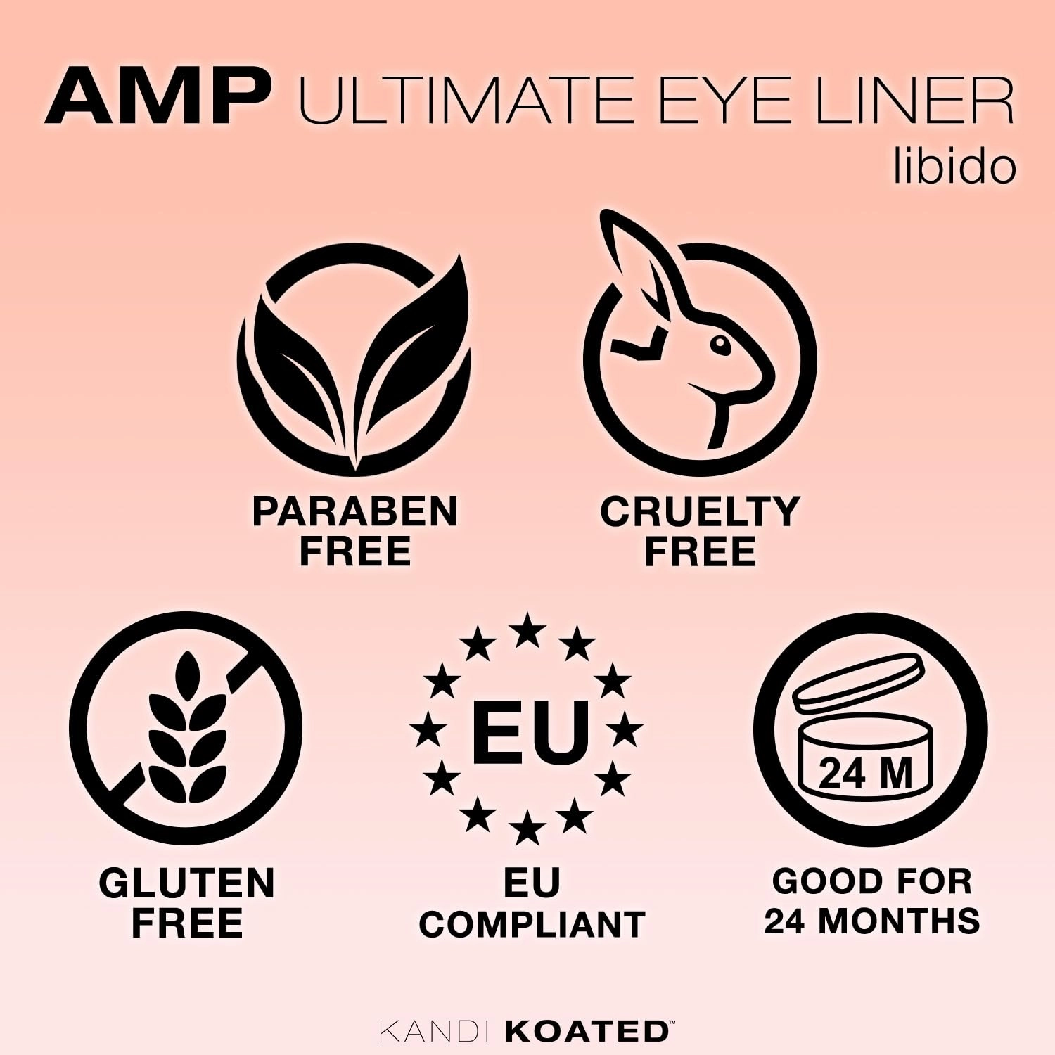 Kandi Koated Amp Eyeliner Pencil [Libido] Metallic Eyeliner Pencil | Water-Resistant Colored Eye Pencil | Paraben-Free, Cruelty-Free | Beauty & Makeup