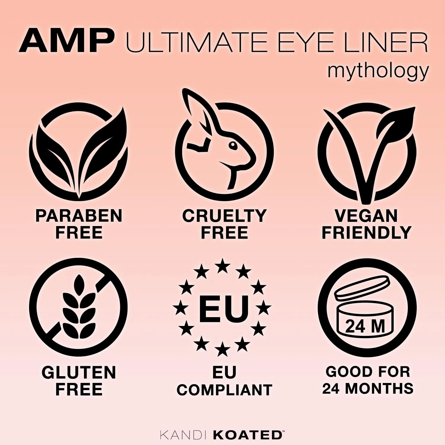 Kandi Koated Amp Eyeliner Pencil [Mythology] Metallic Eyeliner Pencil | Water-Resistant Colored Eye Pencil | Paraben-Free, Cruelty-Free | Beauty & Makeup