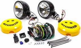 KC HiLiTES 238 Daylighter Black 100w Spot Beam Light System